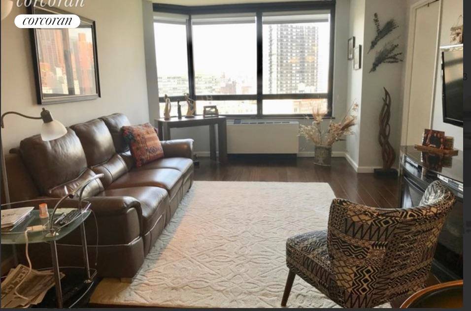 NEW ON THE MARKET ! Spectacular, Immaculate split proper two bedroom condo unfurnished rental in luxurious full service Manhattan Place on 36 St and First Ave.