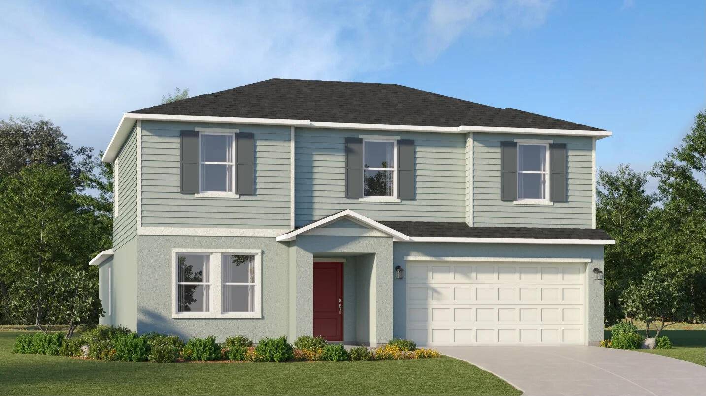 This new two level home boasts a modern and low maintenance layout.