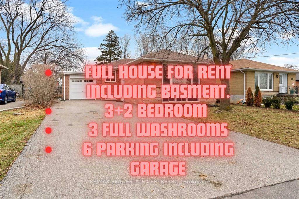 Full House For Rent. Detached Bungalow House For Rent Including Basement.
