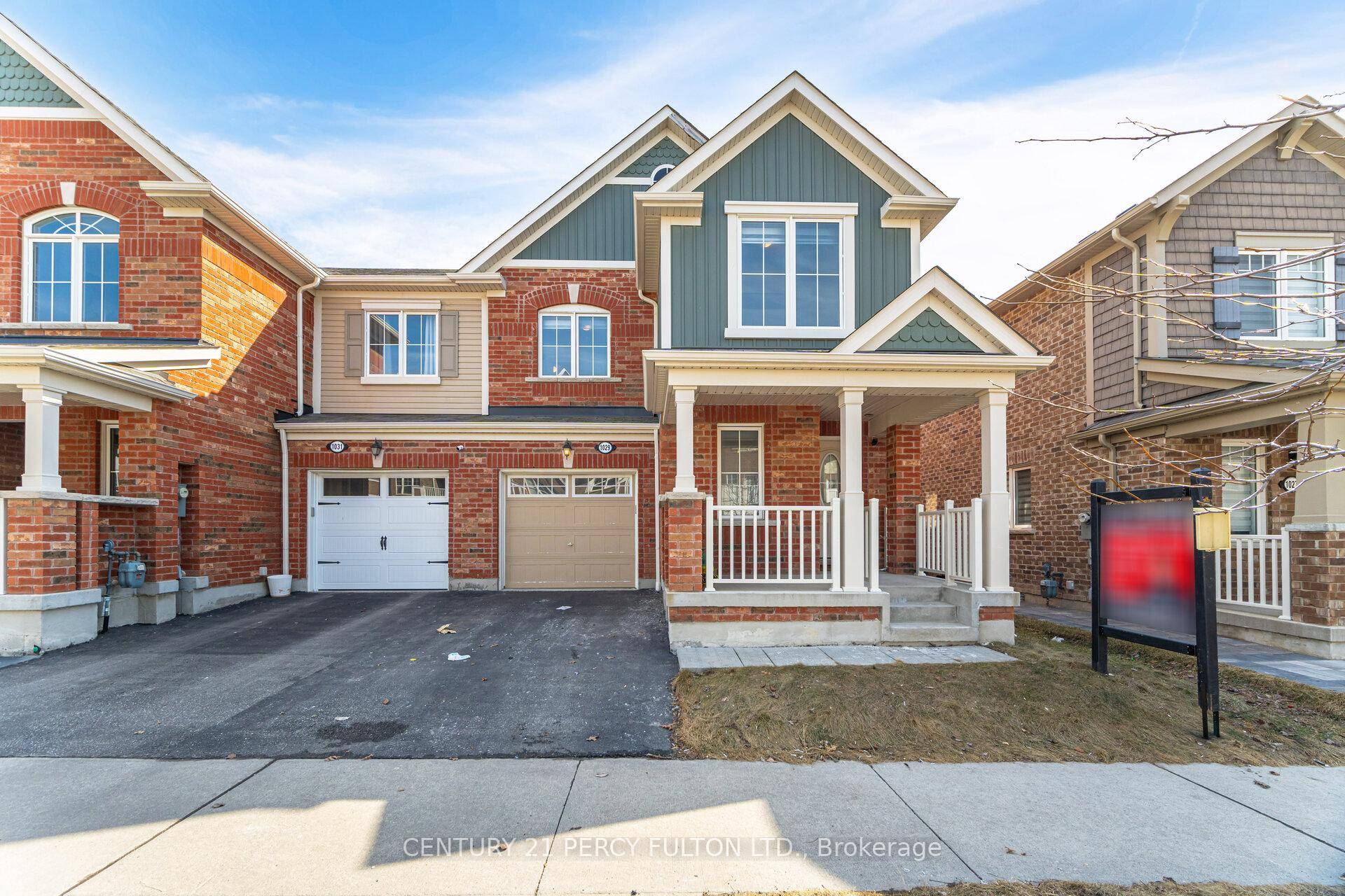 Stunning Mattamy Built 2 Storey End Unit Freehold Townhome in Rural Pickering 3 Bedrooms 3 Baths Kitchen with Quartz Counters and Walk out To Backyard Office on Main Floor Oak ...