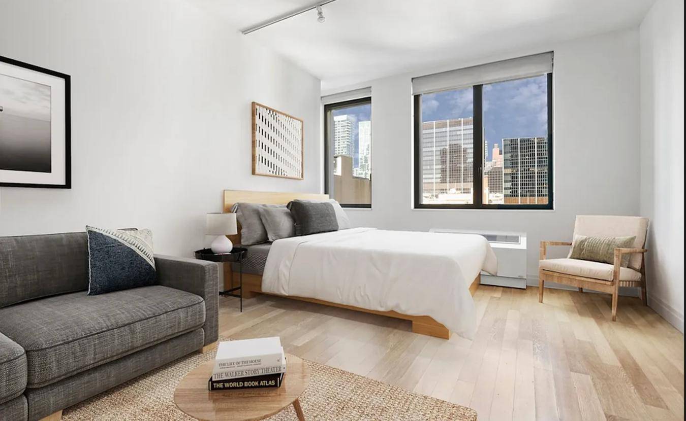 LEASE TAKE OVER RENT STABILIZED APARTMENTBright sunny home with unobstructed light, apartment overlooks the beautiful Dewitt Clinton Park and the Hudson River just beyond that, a quick walk, jog, or ...