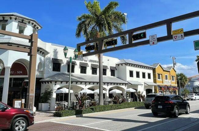 Incredible restaurant anchored mixed use property located at 504 E Atlantic Avenue in Delray Beach, Florida.