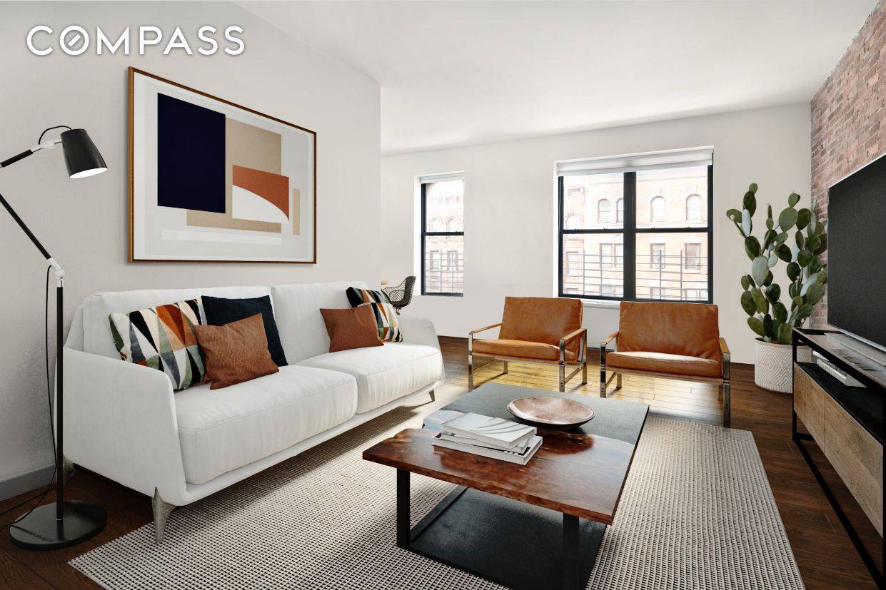 Expansive renovated 2 bed 2 bath with dining alcove.