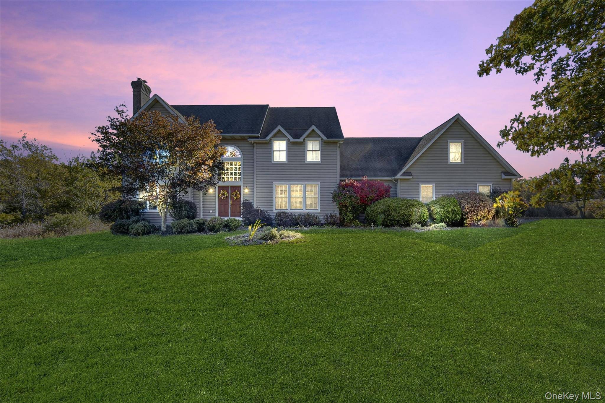 Beautiful 3 bedroom, 2. 5 bath Colonial on 3 private acres, close to the end of quiet dead end road.