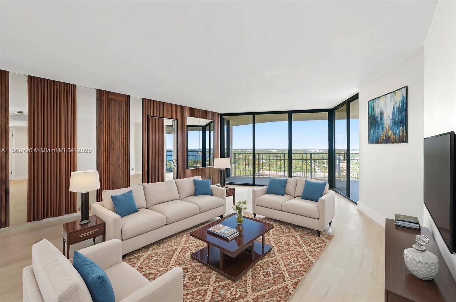 Step into modern elegance in this completely renovated 2 bed, 2 bath unit on the 19th floor with stunning city and bay views.