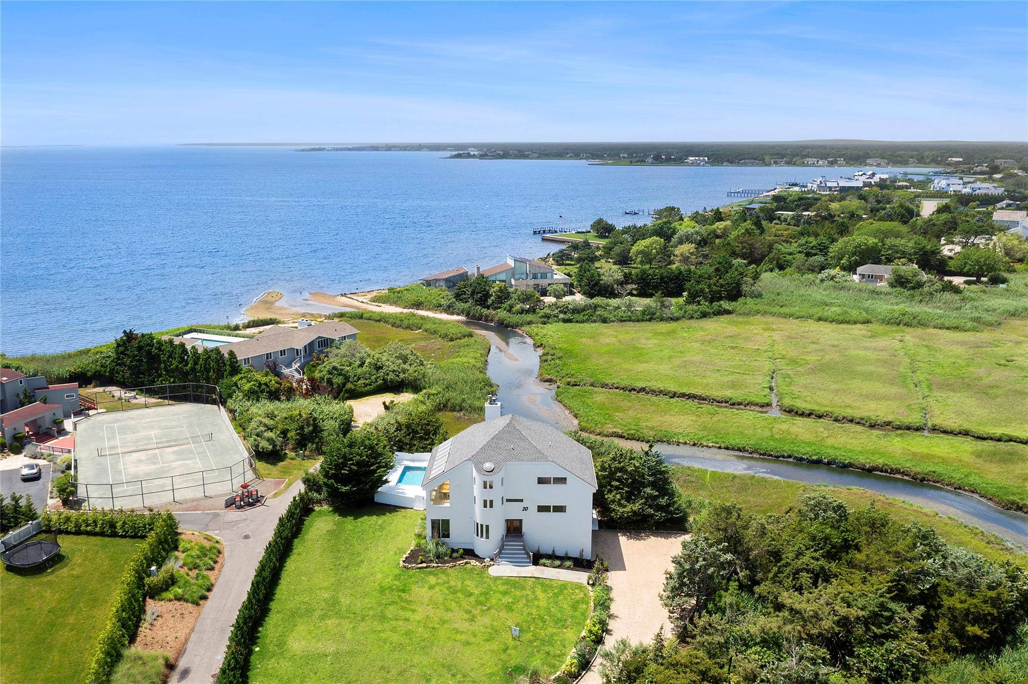 New New New everything ! Enjoy almost panoramic Waterviews in this just finished renovation with high end modern finishes, this sleek 3 bed, 3 bath retreat sits on a quiet ...