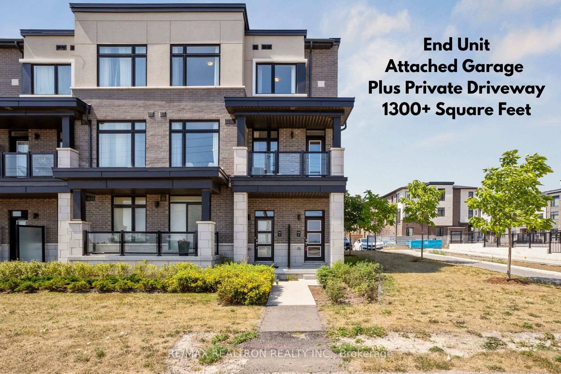 Modern End Unit Townhome in Desirable Duffin Heights Welcome to this beautifully maintained end unit townhome, built in 2021 at 1321 sq.