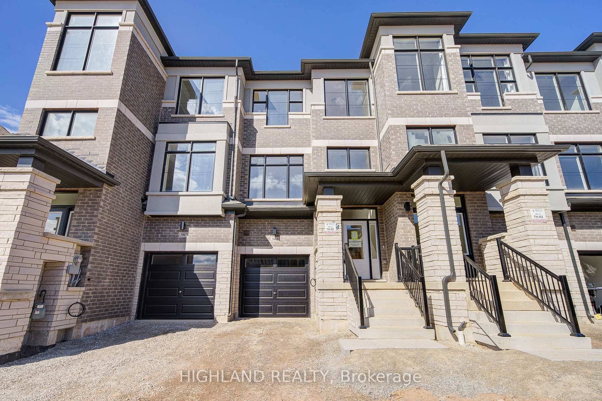 Welcome to this Brand New Luxury Freehold 3 Storey Townhouse with Basement, Nestled in the Prestigious Upper Joshua Creek Community of Oakville !