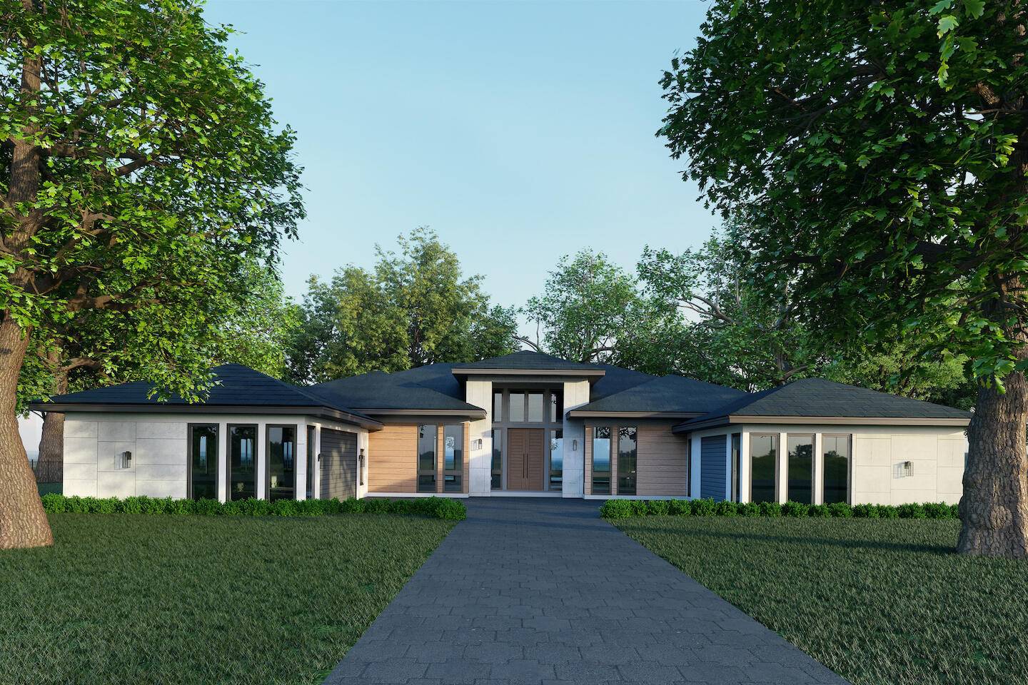 Surrounded by tall hedging and abundant greenery, 8600 Damascus Dr is a true display of luxury showcasing 4, 906 square feet of sleek design and exquisite finishes on one massive ...
