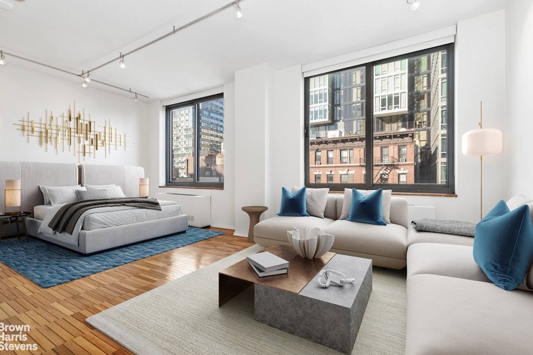 NO BOARD APPROVAL, CONDO RULES, INVESTOR FRIENDLY, PIED A TERRES WELCOME Stunning Alcove Studio in The America with wonderful northern light.