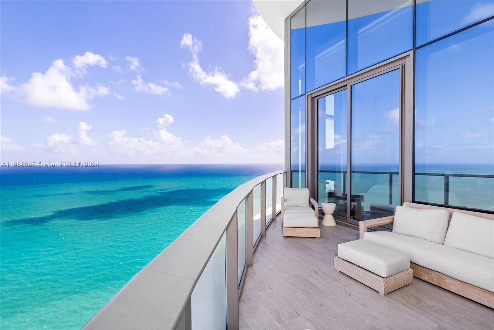 Rarely Available soaring on the 48th Floor, this Unit has been Exquisitely fully remodeled by Interior Designer Graciela Dayan at the prestigious Ritz Carlton Sunny Isles w No expense spared.