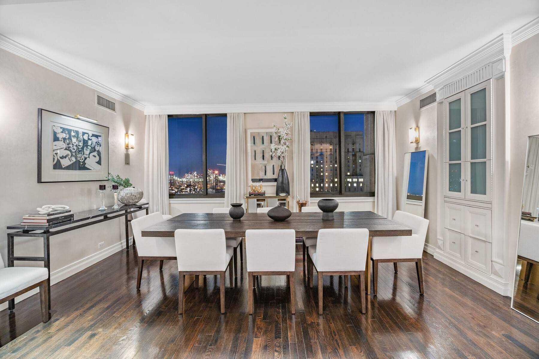Experience the epitome of luxury living in this expansive three bedroom, three and a half bathroom residence, encompassing over 2, 800 square feet in the esteemed Belaire Condominium.
