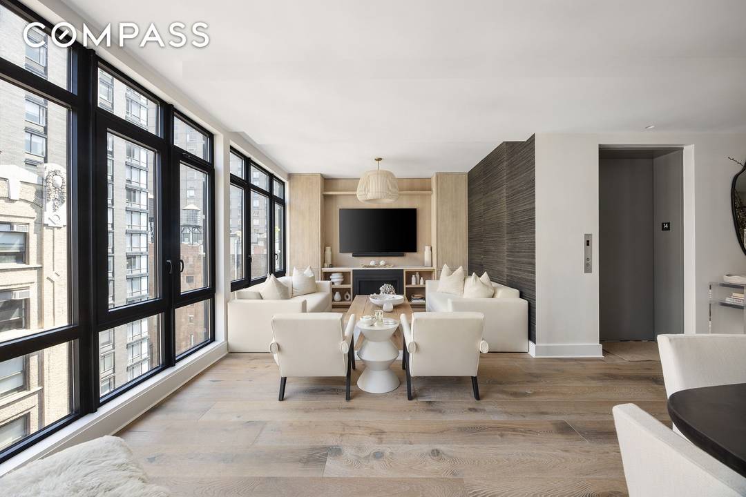 The Penthouse at 128 W 26th Street is a bright, contemporary 1, 426 square foot, floor through apartment.