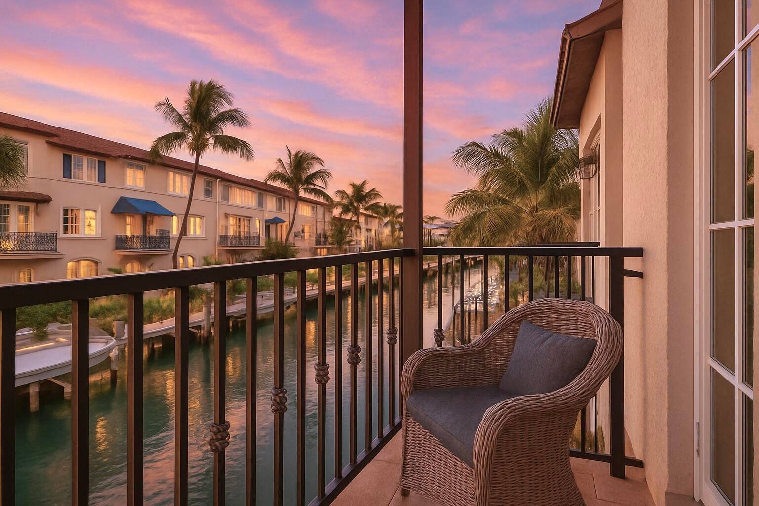 Minutes from the vibrant Atlantic Avenue, this waterfront Intracoastal canal, three story 3BR 3.