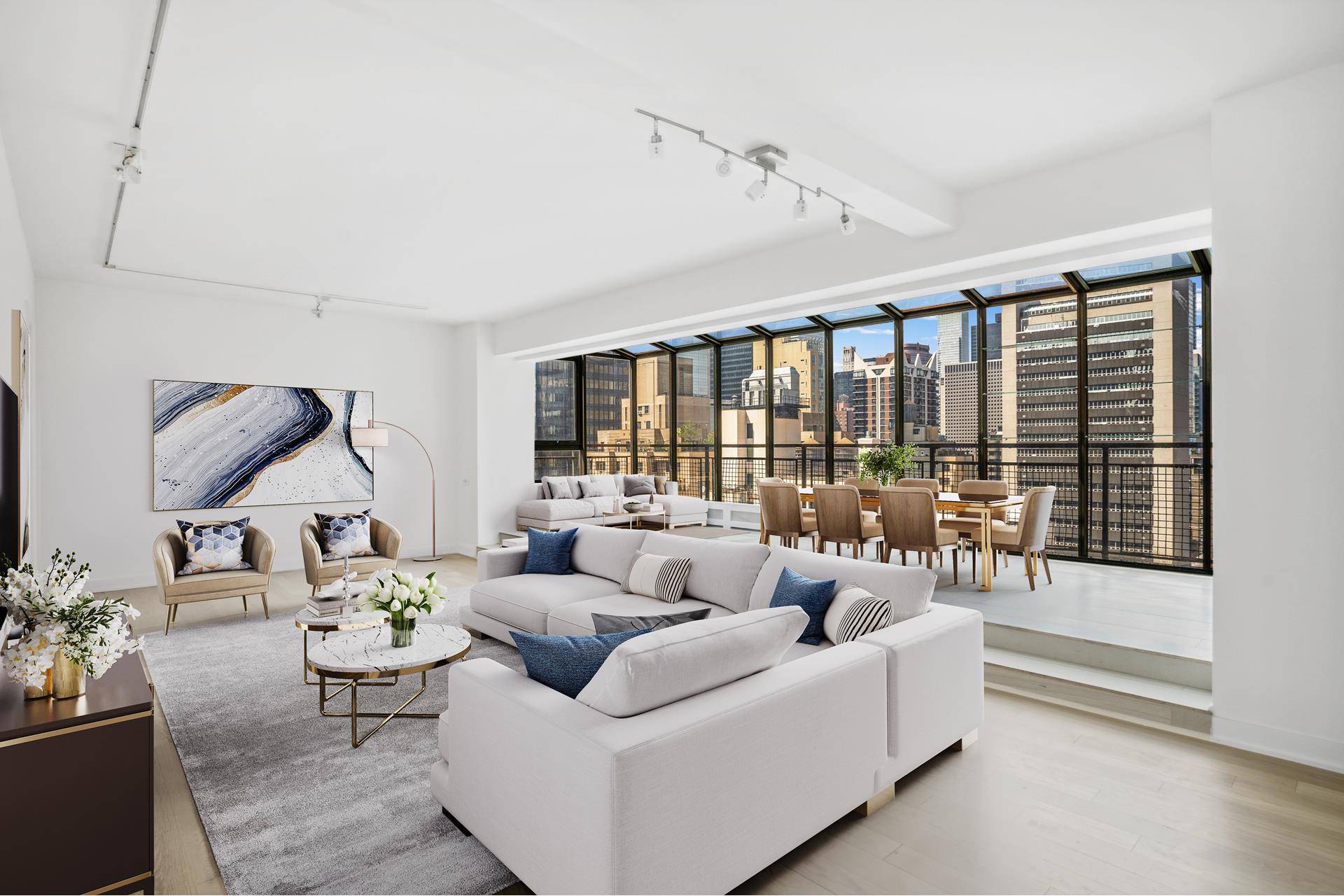 Welcome to 333 East 46th St, Penthouse A, the epitome of elegant living in Midtown East Manhattan !