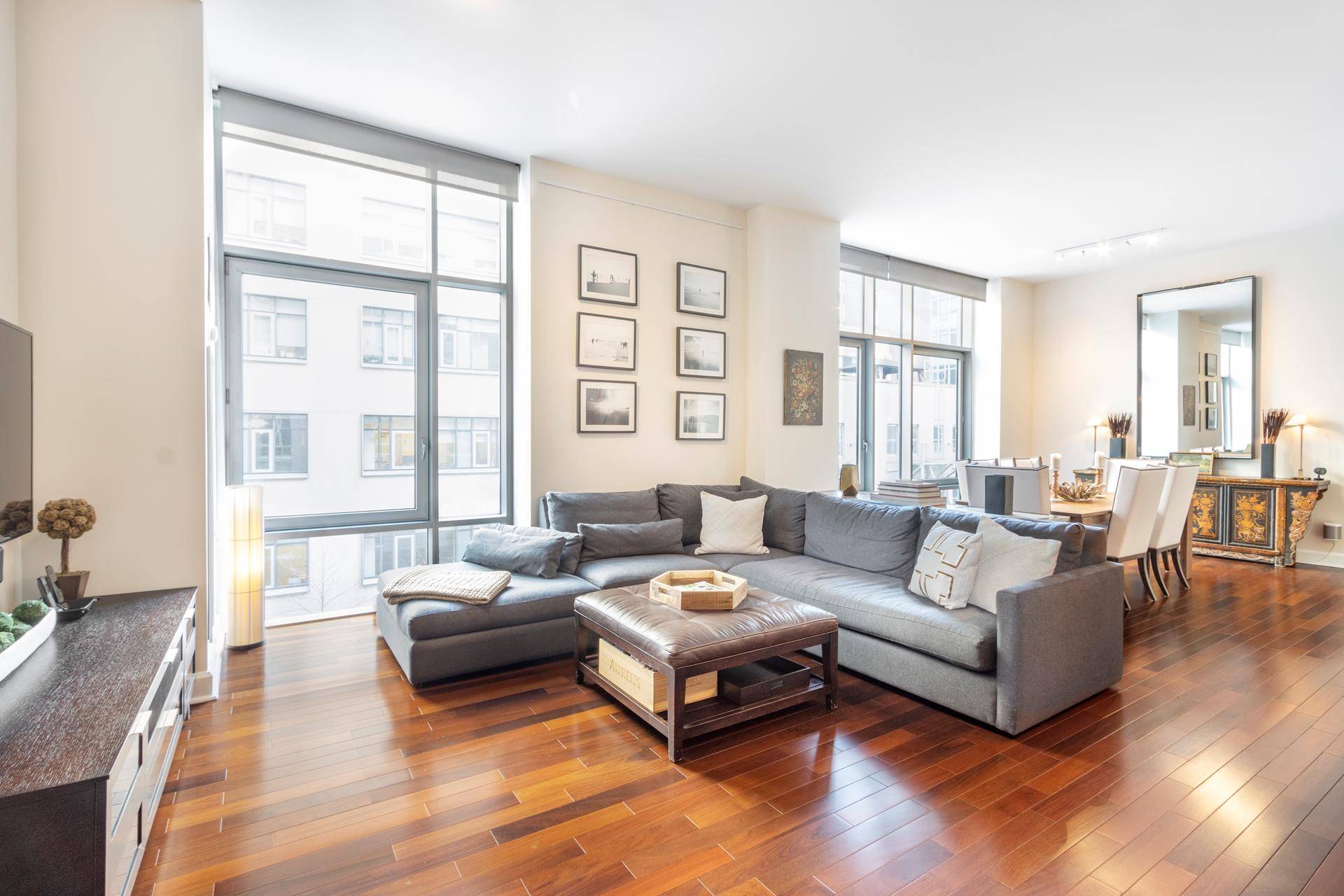This impeccably designed and pin drop quiet loft like 2 bedroom, 2.
