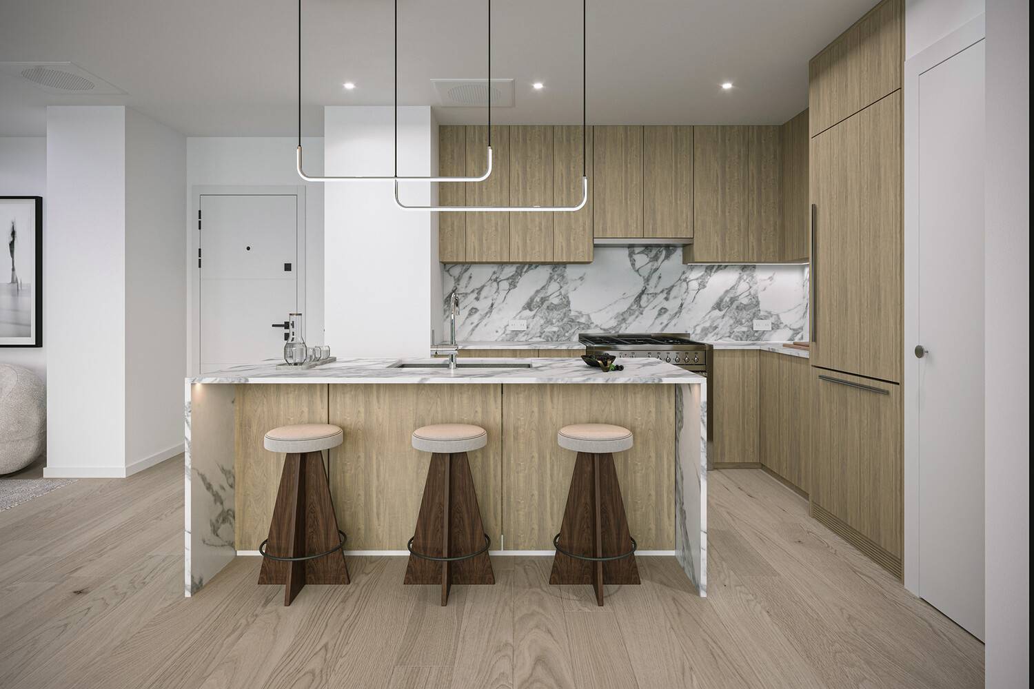 Introducing Penthouse A at The Marina Astoria a meticulously crafted two bedroom, two bathroom home offering 1, 367 square feet of refined interiors and cinematic, west facing views of the ...