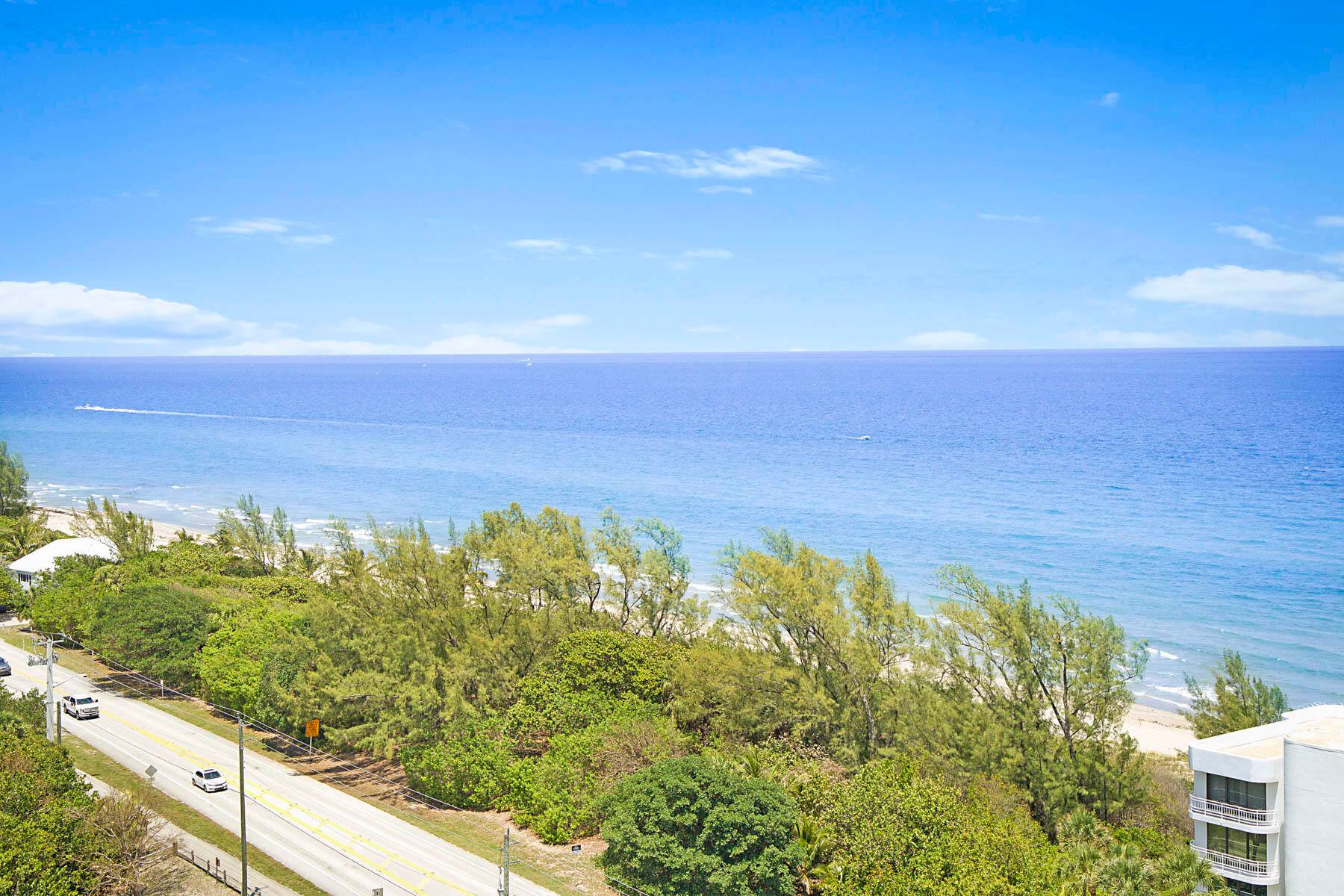 Southeast Corner Penthouse condo with Multi Million Dollar views of the ocean, intracoastal, nature preserve parks and city.