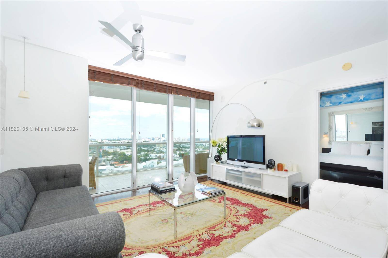 Beautiful 2 Bedroom, 2 Bathroom apartment in the prestigious Icon South of Fifth in Miami Beach.