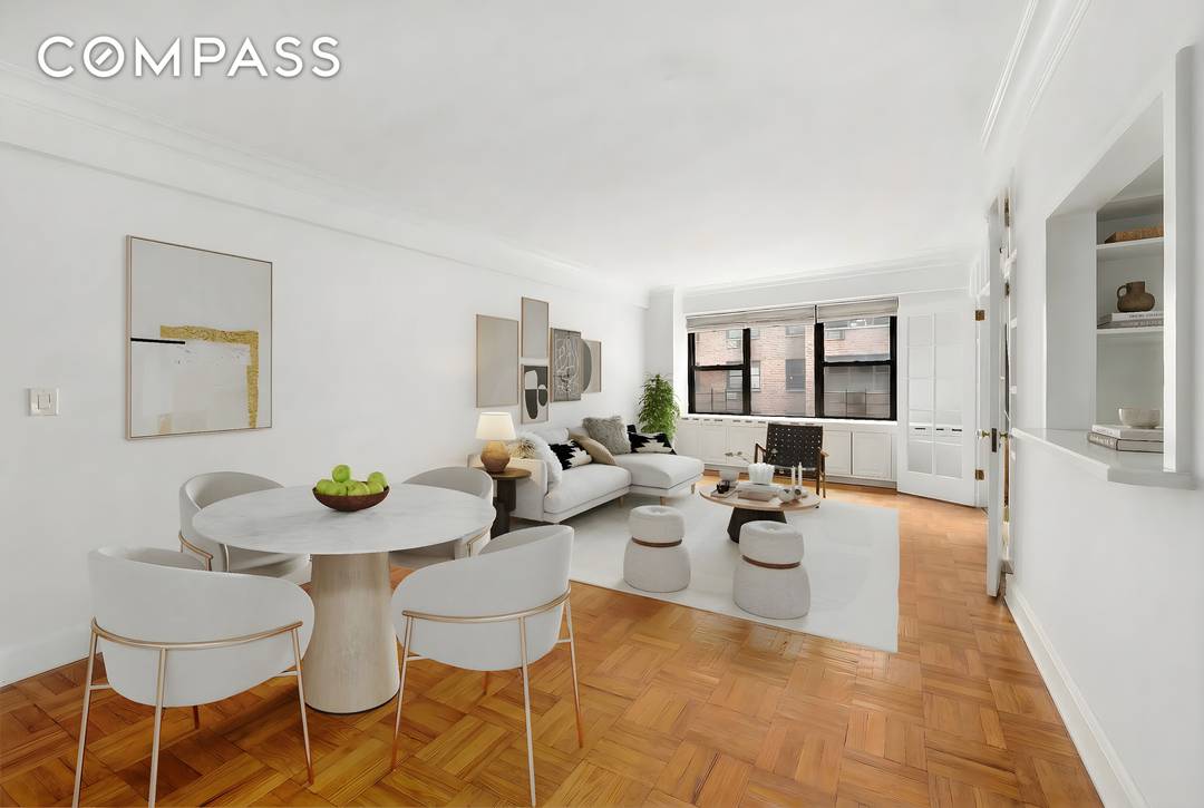 Welcome to apartment 5HN, a rarely available corner Junior 4 residence with bright southern and eastern exposures and garden views that set this home apart from anything else in the ...
