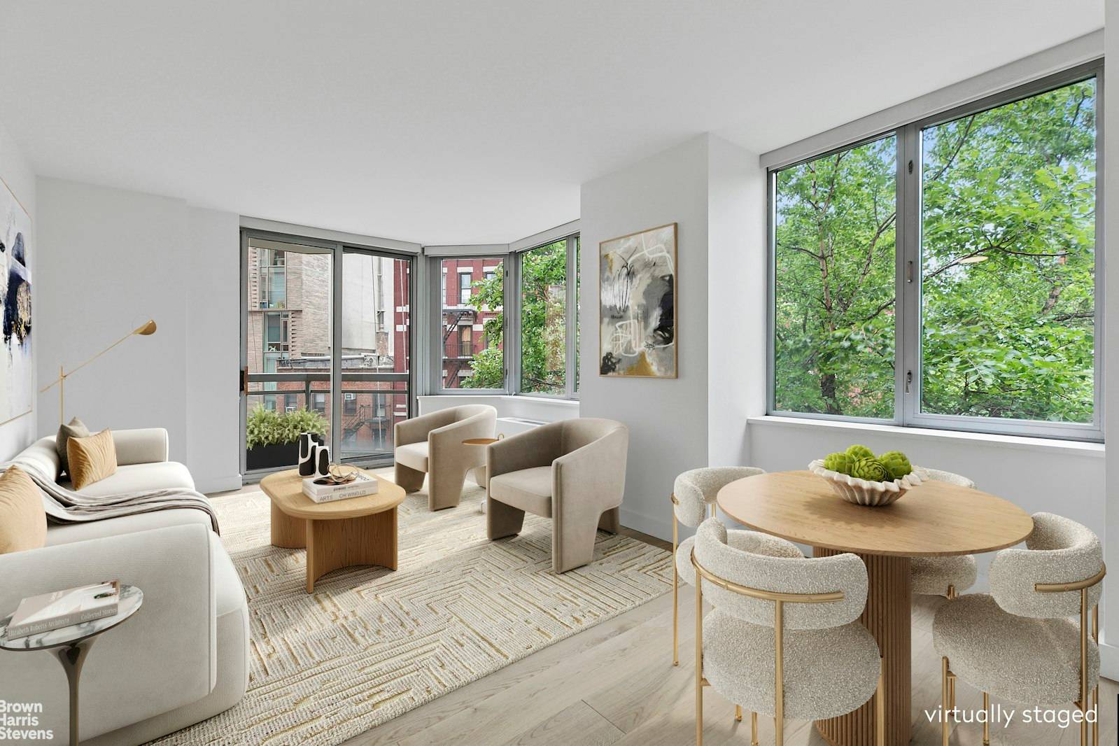 Welcome to Residence 4G, a 675 square foot, beautifully updated one bedroom, one bath home designed for modern comfort and effortless style.