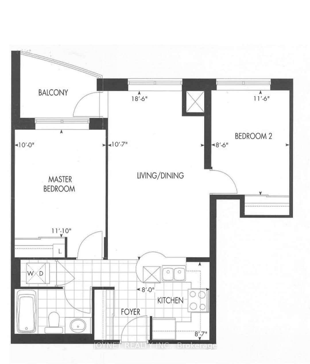 2 Bedroom Unit With Unobstructed West View.