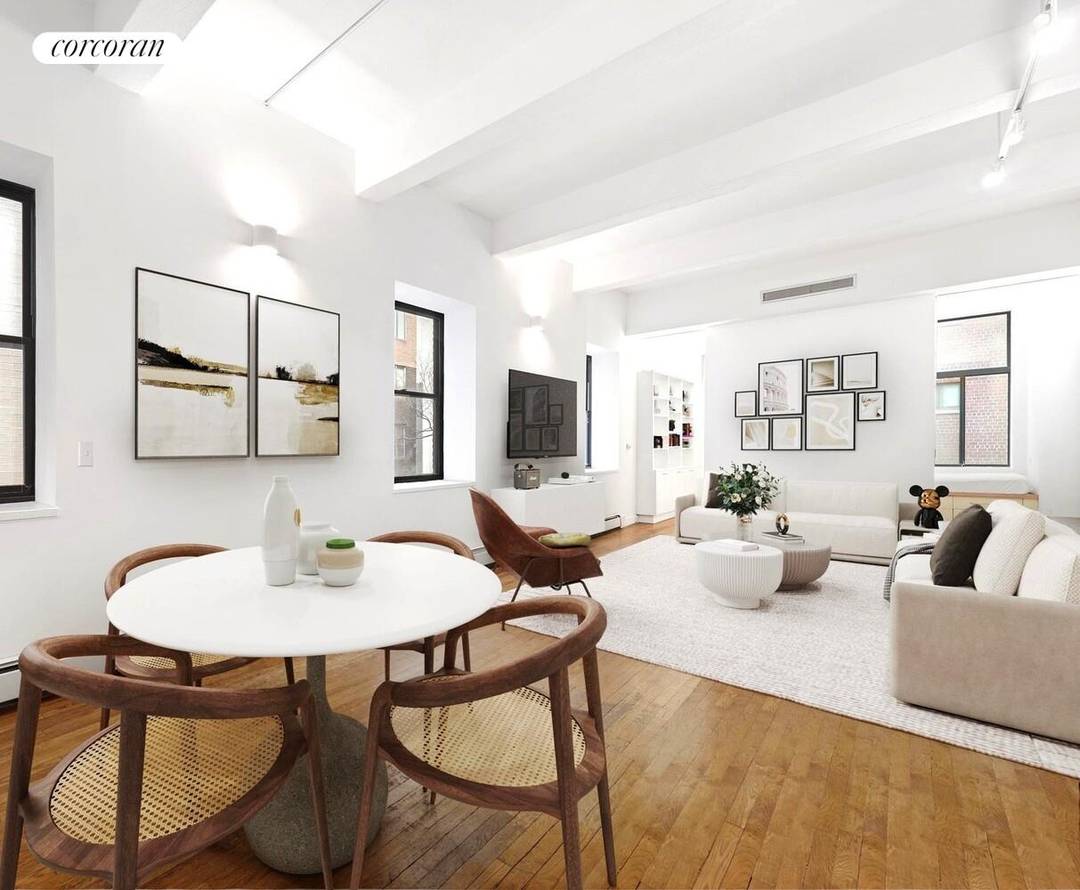 A quintessential west village loft, 165 Perry Street is a former Maraschino Cherry Warehouse that sits on a cobblestoned street by Hudson River Park.