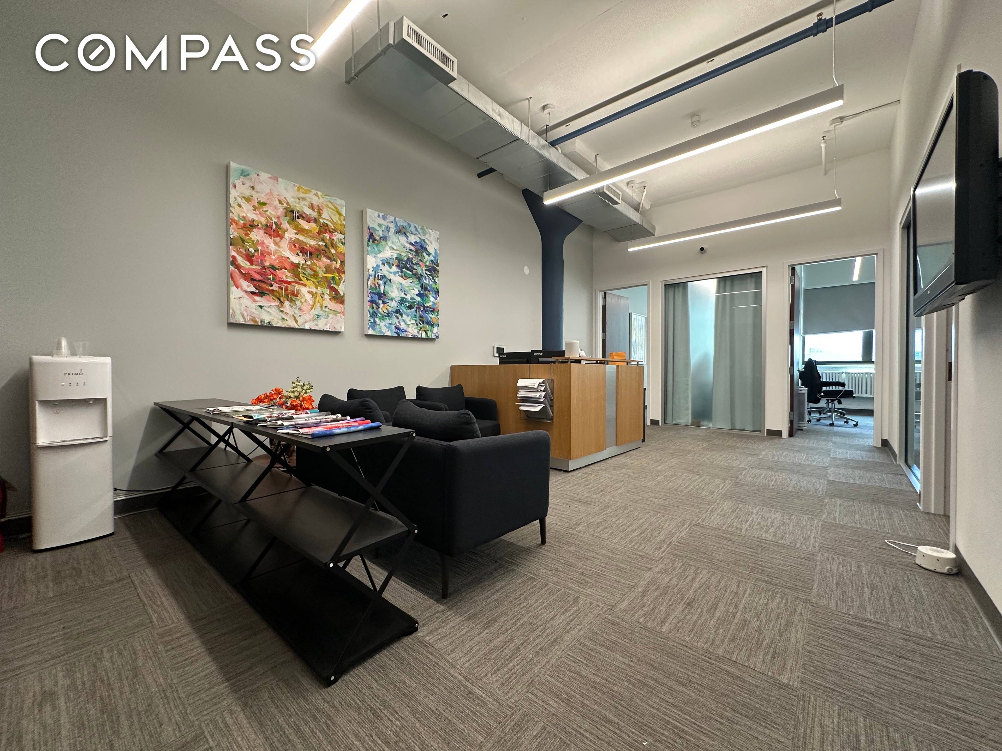 Sun Drenched Office Suite with Iconic Manhattan Views Long Island City This beautifully built out office suite in Long Island City offers an ideal layout for a professional workspace.