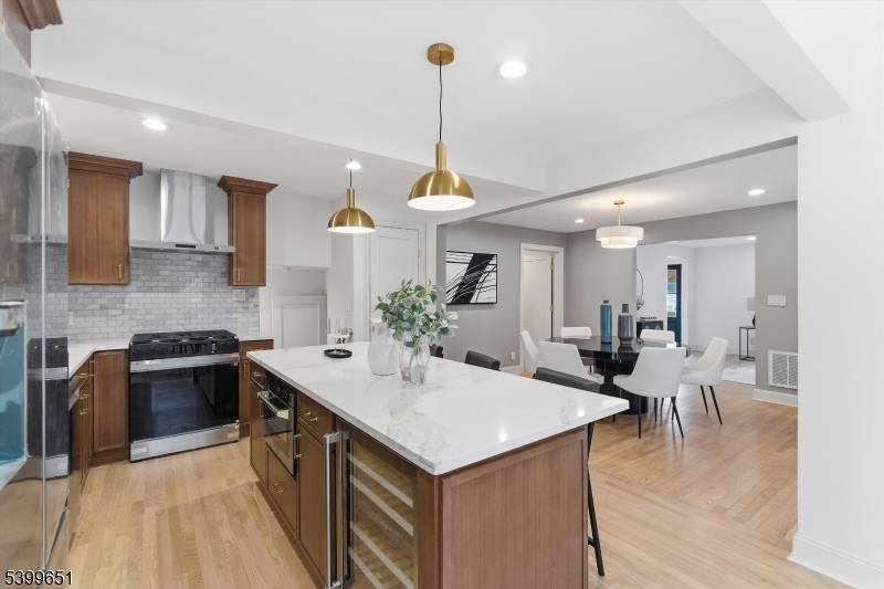 This stunning home is nestled in a quiet serene neighborhood near the border of Livingston, NJ where deer abound !