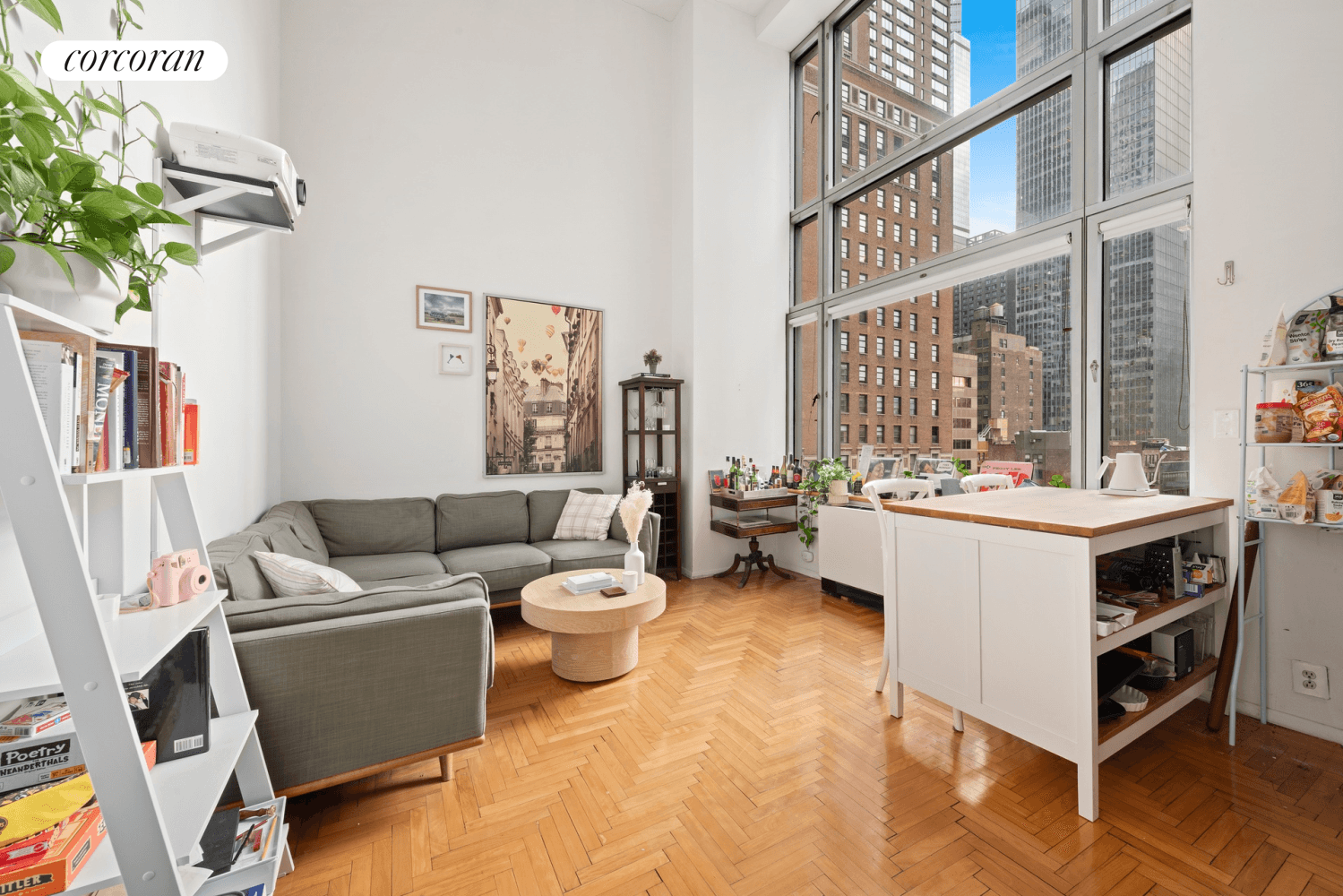 Stunning One Bedroom Loft in prime Midtown Location in a Full Service Luxury Building across at Columbus Circle.