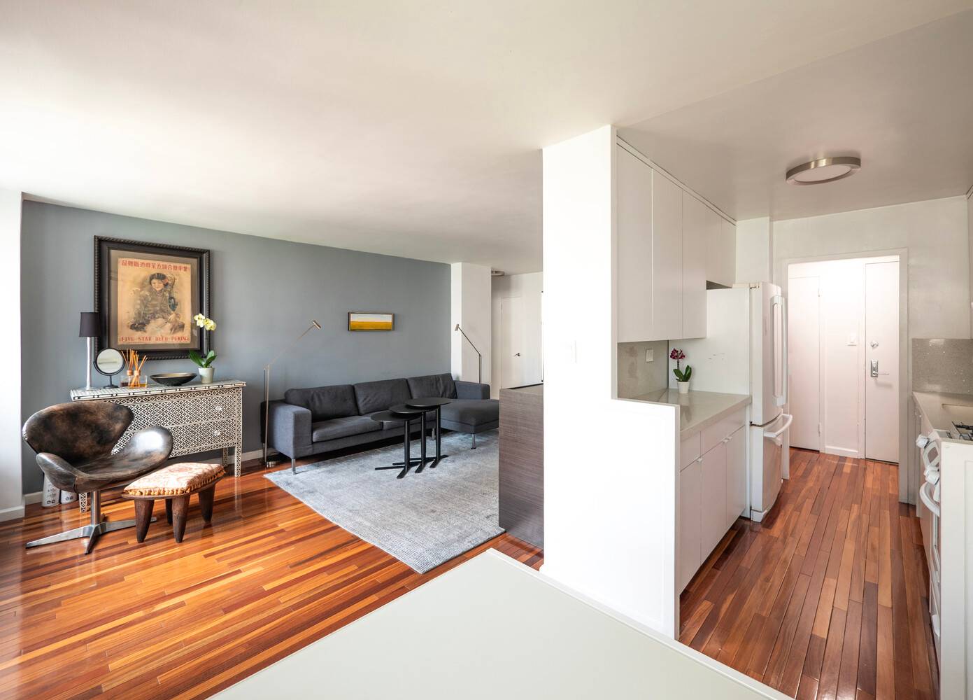 Welcome Home to This Quiet and Bright Renovated One Bedroom with Enclosed Balcony.