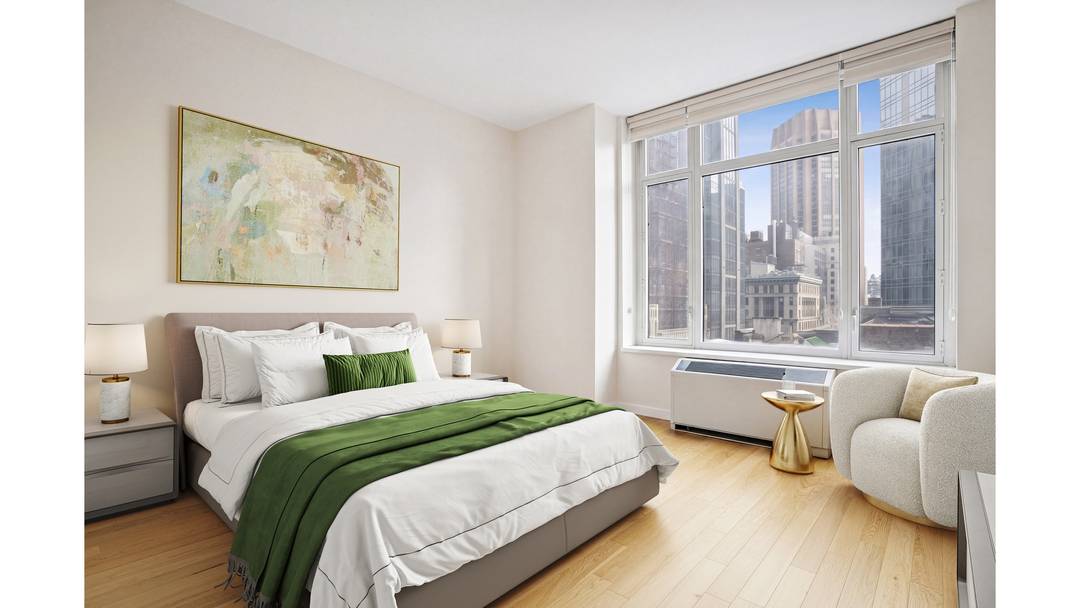 Spacious full sized 2 bedrooms with 2 full bathrooms in luxurious condominium unit in the heart of Midtown of Manhattan on Fifth Ave, with the view of Empire State Building ...