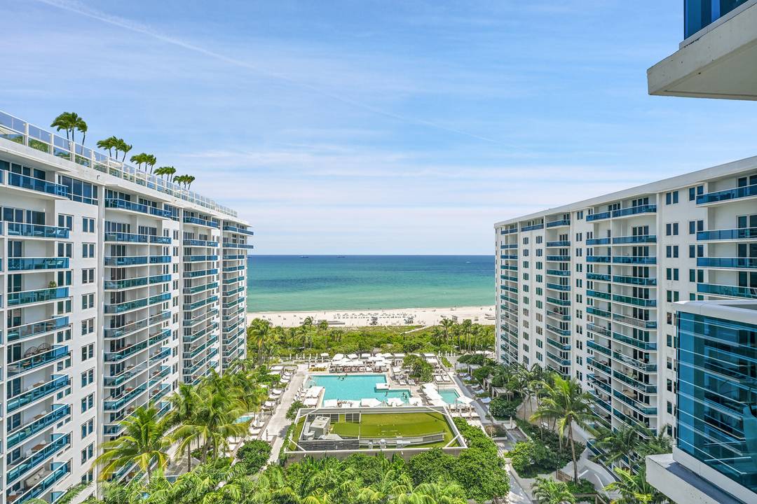 Luxury 3BR 3BA residence at the iconic 1 Hotel Homes South Beach with direct ocean views from every room.