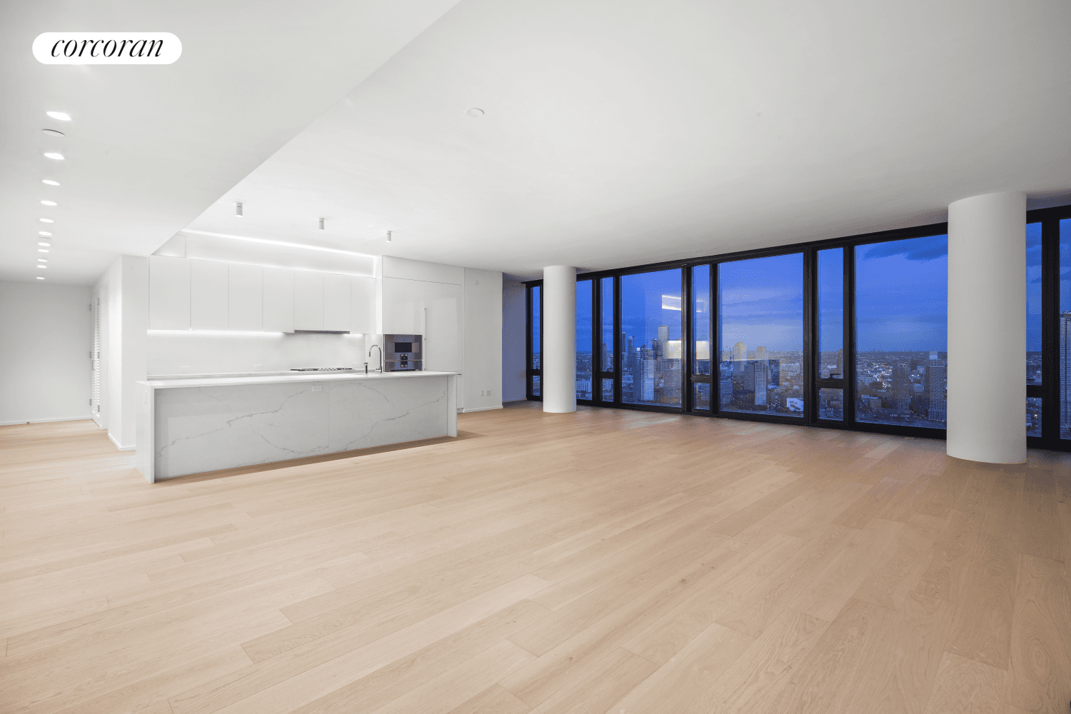 Residence 41A at One United Nations Park is a 2, 900sf four bedroom, four bathroom plus powder room residence overlooking the East River.