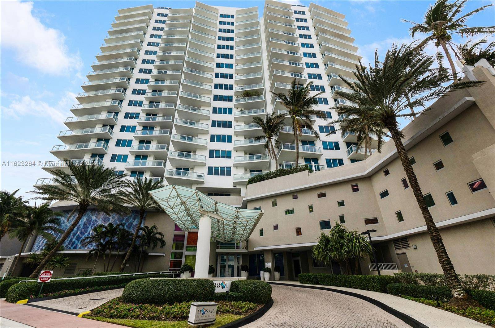 Oceanfront Condo in Boutique Building Mosaic on Miami Beach.