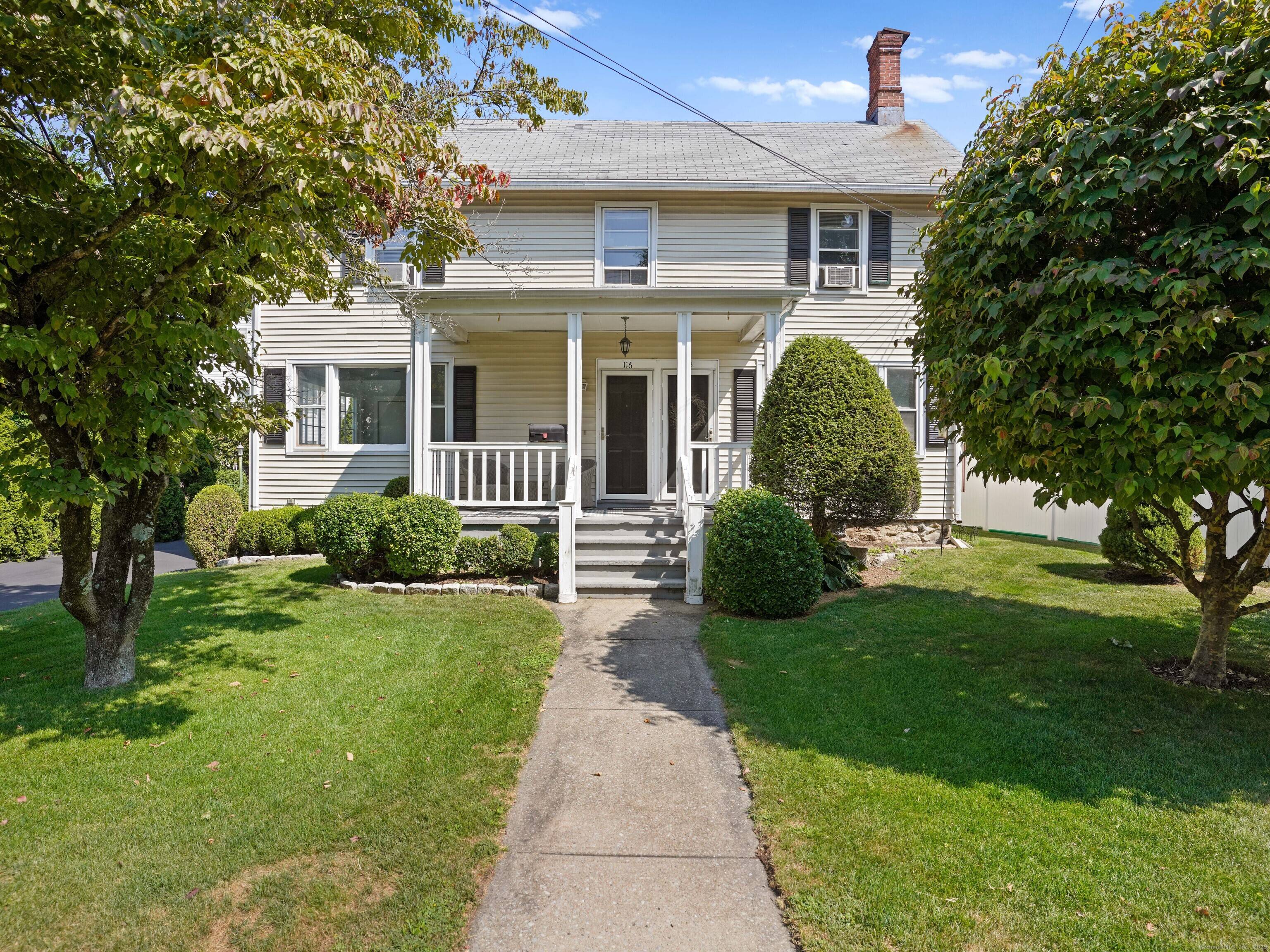 Spacious, light filled and well maintained 2 family home in the heart of New Canaan.