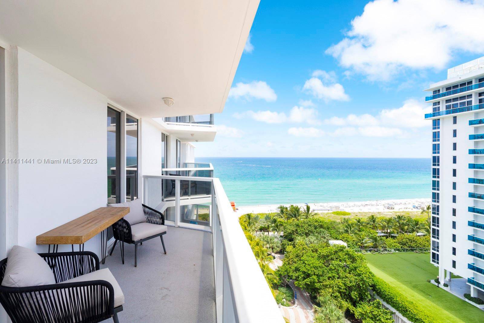 This extraordinary condo at the Riviera on Miami Beach has been meticulously renovated.