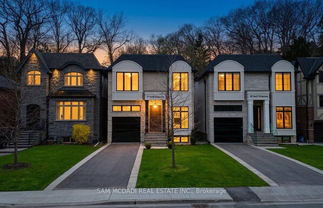 Set within one of Toronto's most prestigious west end enclaves, 78 South Kingsway presents a striking custom residence backing onto the lush surroundings of the Humber River.