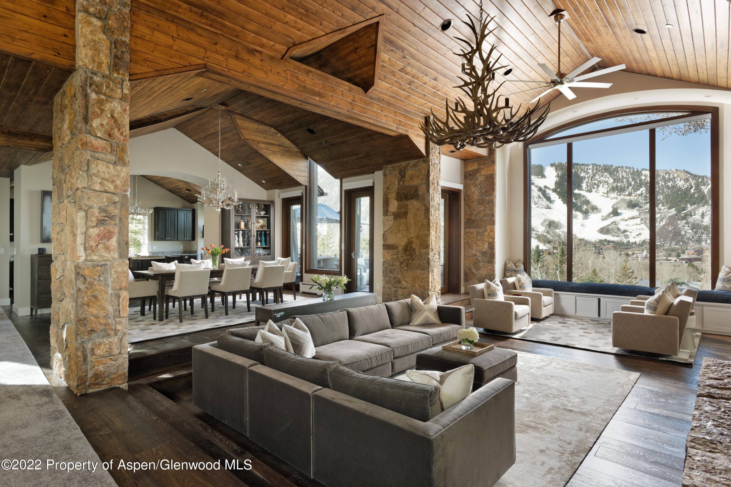 Rarely does a remodeled single family home boasting dramatic Aspen Mountain views become available a mile away from downtown.