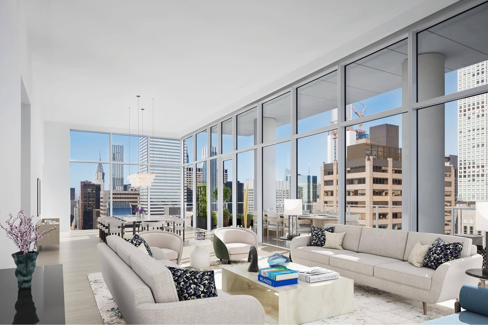 Unveiling Penthouse 33 34, a one of a kind triplex opportunity that combines the top three floors of 200 East 59thStreet into a 7, 848 square foot, four bedroom, four ...