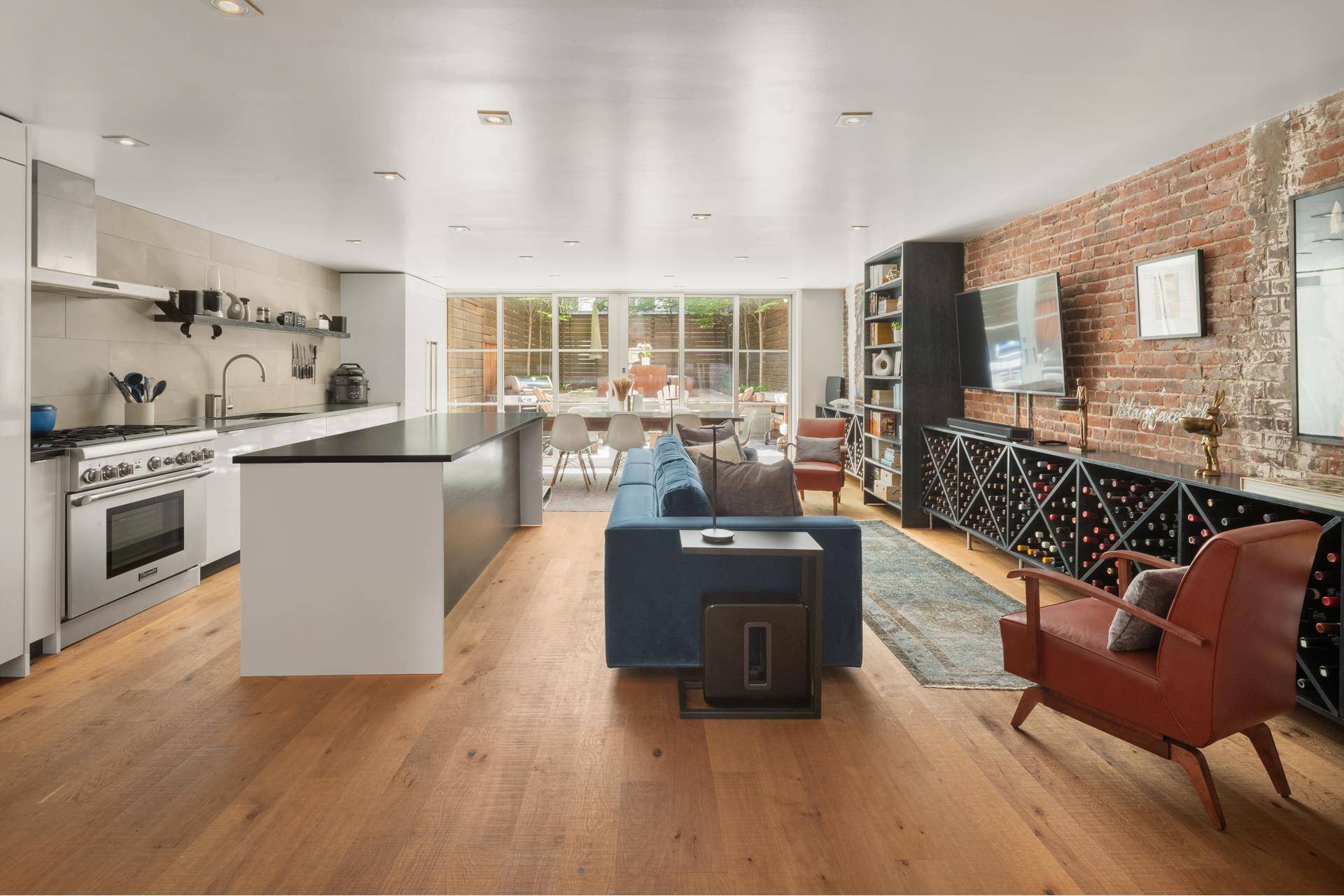 Located on a quintessential tree lined quiet Turtle Bay block, this architecturally re imagined and custom crafted floor thru townhouse 1 bedroom 1 bathroom home with a backyard is waiting ...