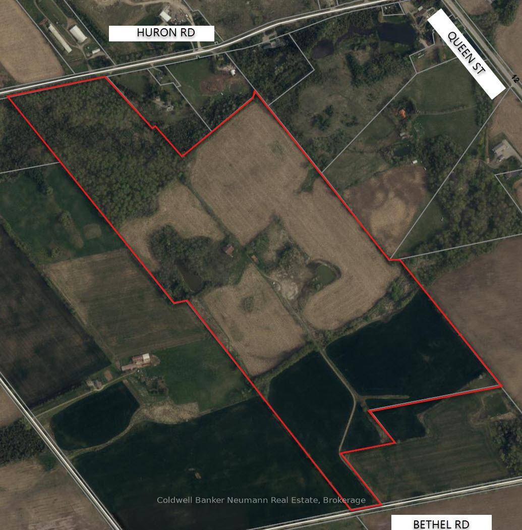 Farm in Wilmot Township with dual frontages along Huron Road and Bethel Road, this exceptional 153.
