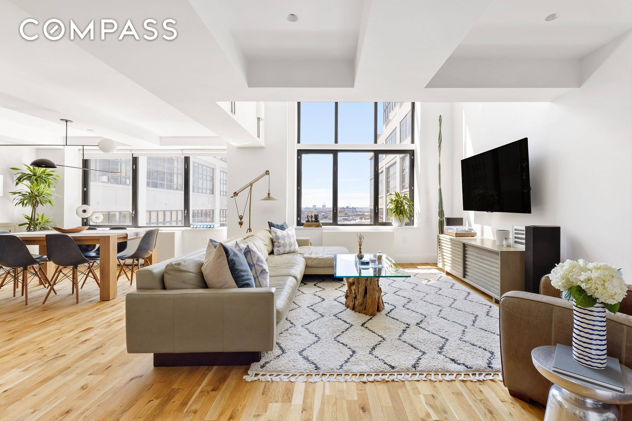 A seamless combination of 2 spacious side by side duplex apartments created a phenomenal 3 bedroom, 2.