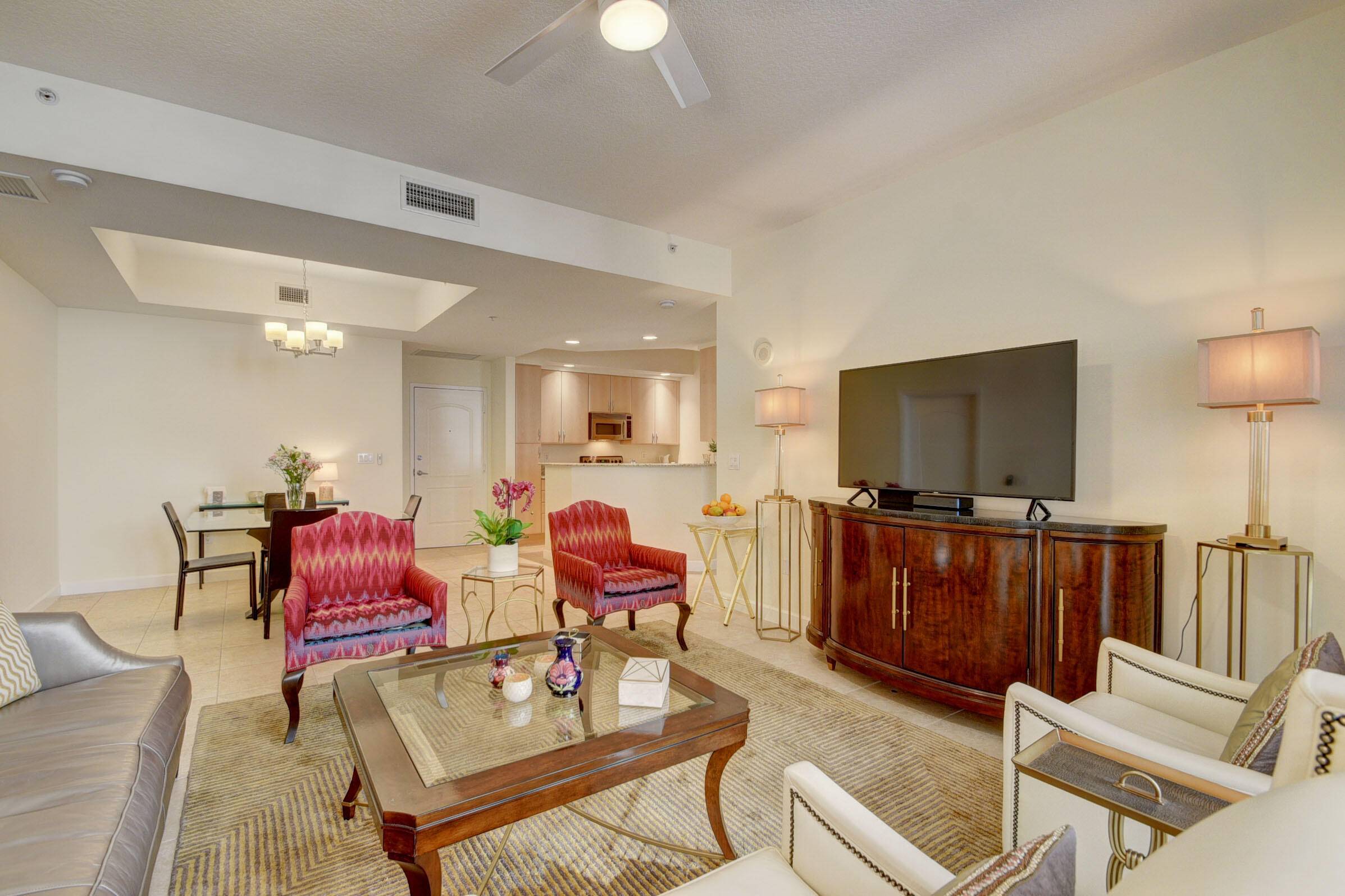 Unique opportunity to purchase an income producing condo, in one of the most desirable buildings in Downtown West Palm Beach.