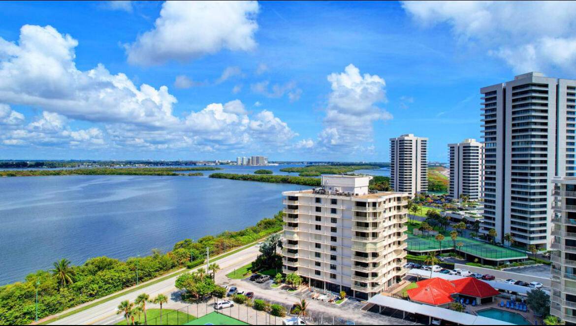 This beautiful 2BR 2BA beachfront condo offers stunning Intracoastal and ocean views.