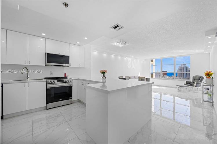 This beautiful renovated bright east facing 1 bedroom, 1.