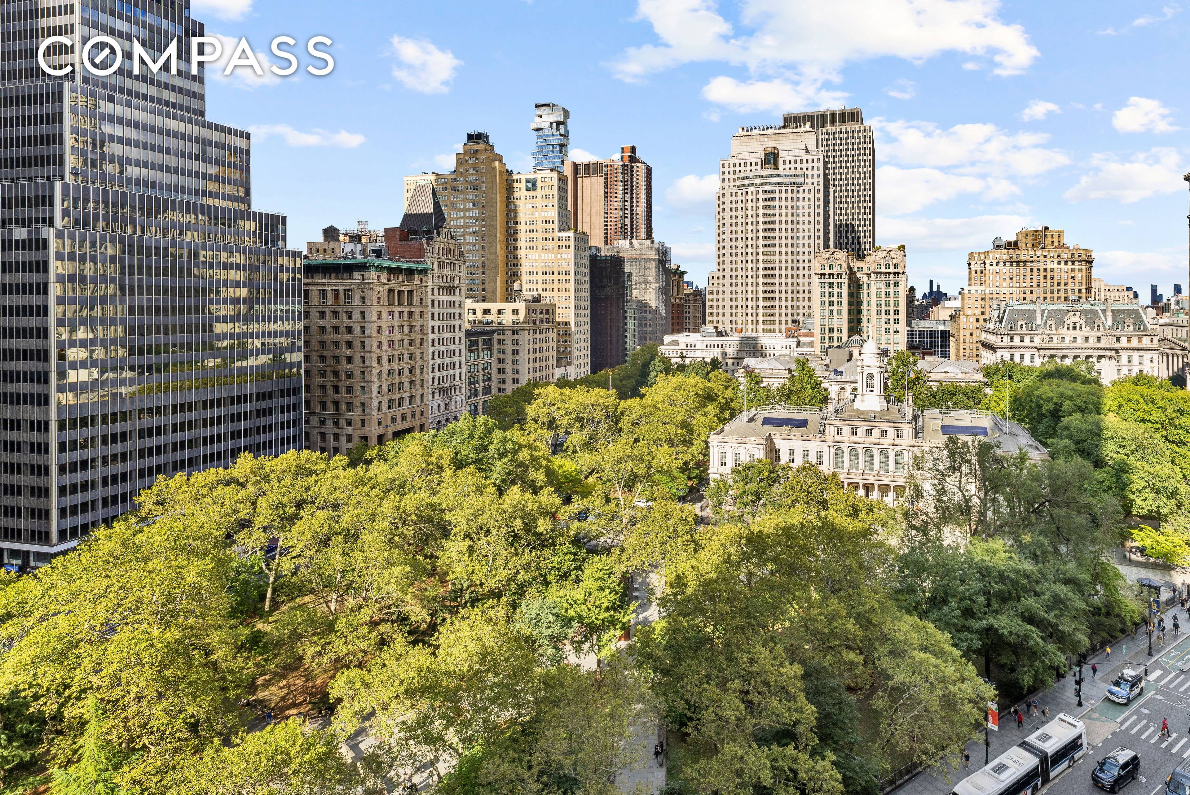 The perfect elevation for a home facing a park This generously proportioned almost brand new split two bedroom, two and a half bathroom residence features soaring 11 foot ceilings and ...