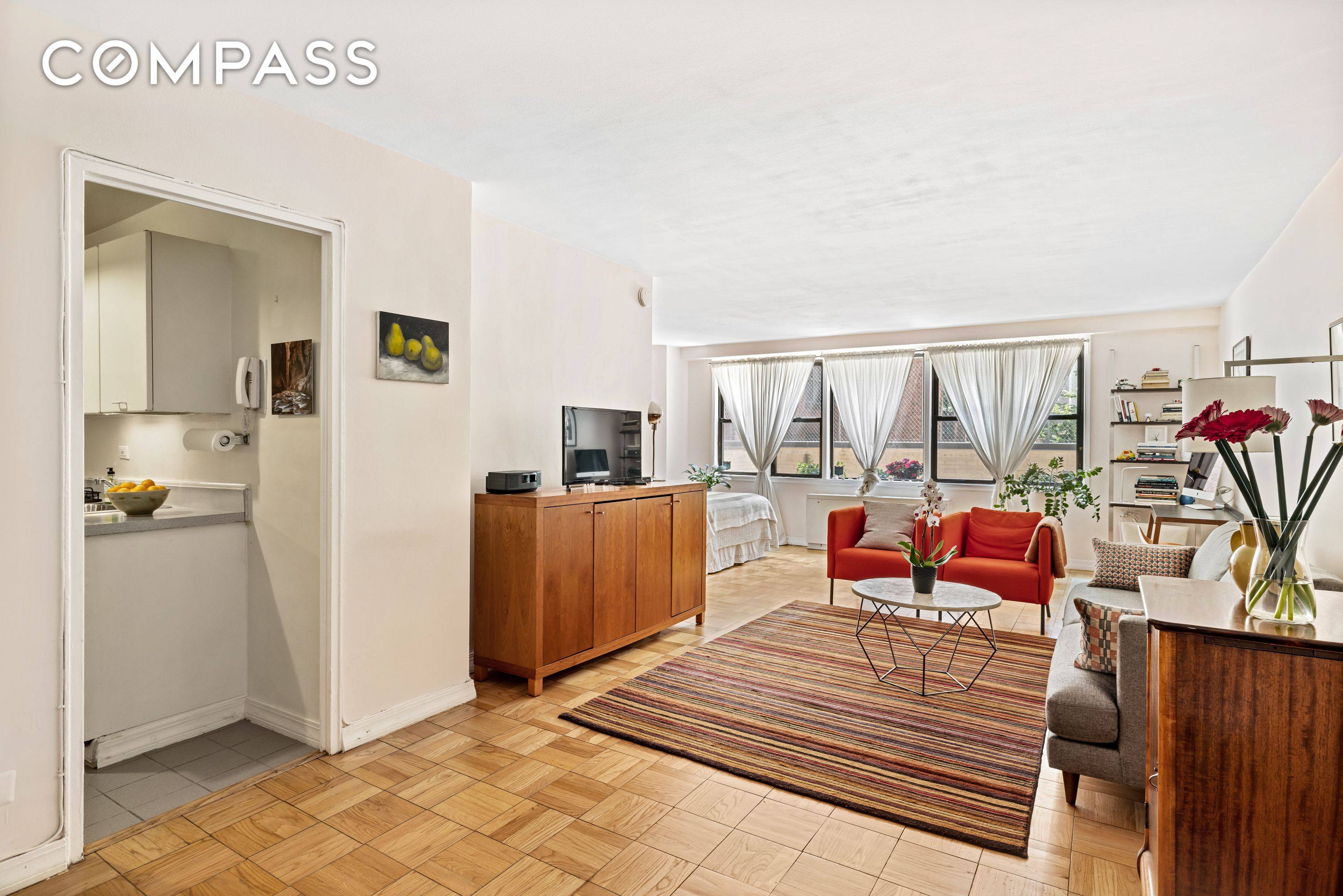 Welcome to your alcove studio apartment located in a full service doorman building in the vibrant neighborhood of Gramercy Park.