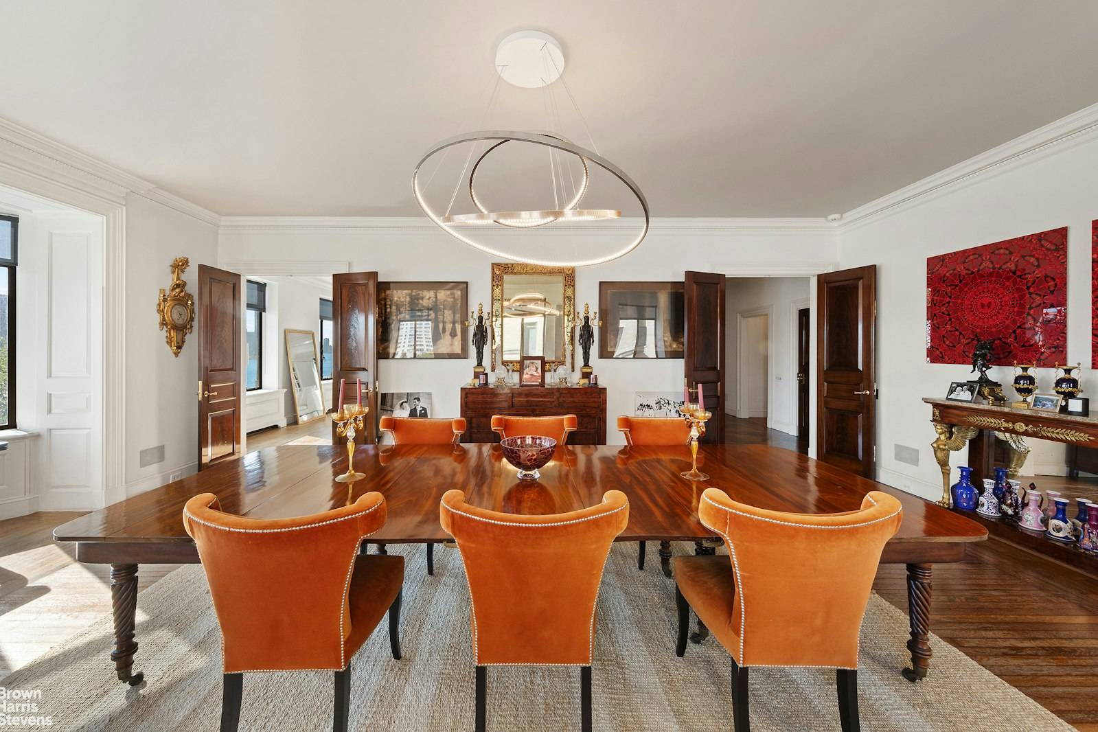 This exquisite 10 room apartment offers breathtaking views of the East River, with sun drenched oversized rooms and soaring ceilings that create a truly unique living experience.
