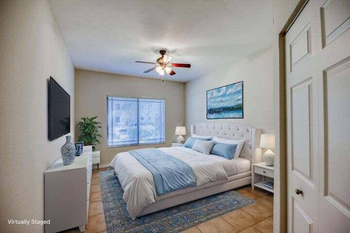 This stylish and fully furnished ground floor unit is move in ready, tastefully decorated.